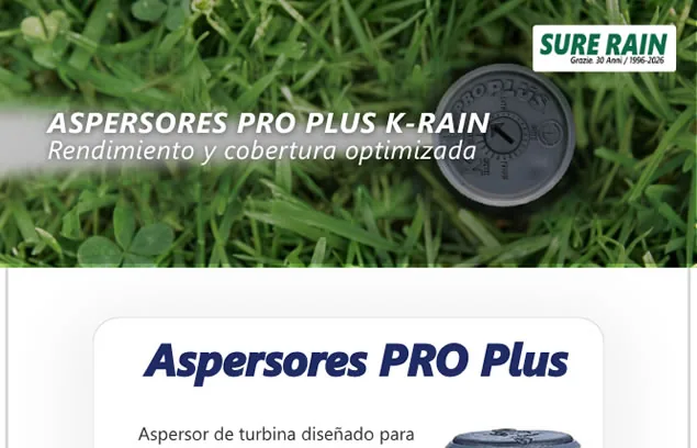 Aspersores PRO PLUS de K-RAIN