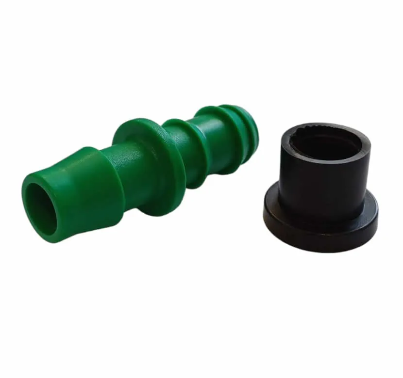 Conector inicial con aro de goma recto
