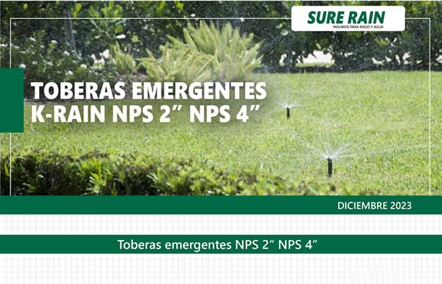Toberas Emergentes K-RAIN NPS 2″ y 4″