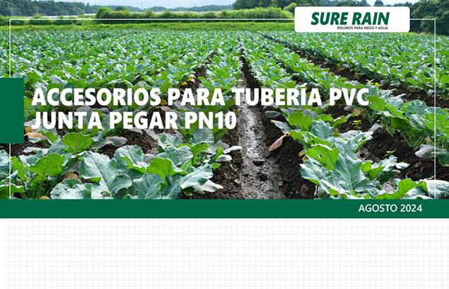 Acc. p/tubería PVC j/pegar PN10