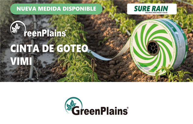 Cinta de Goteo VIMI GreenPlains NUEVA MEDIDA!